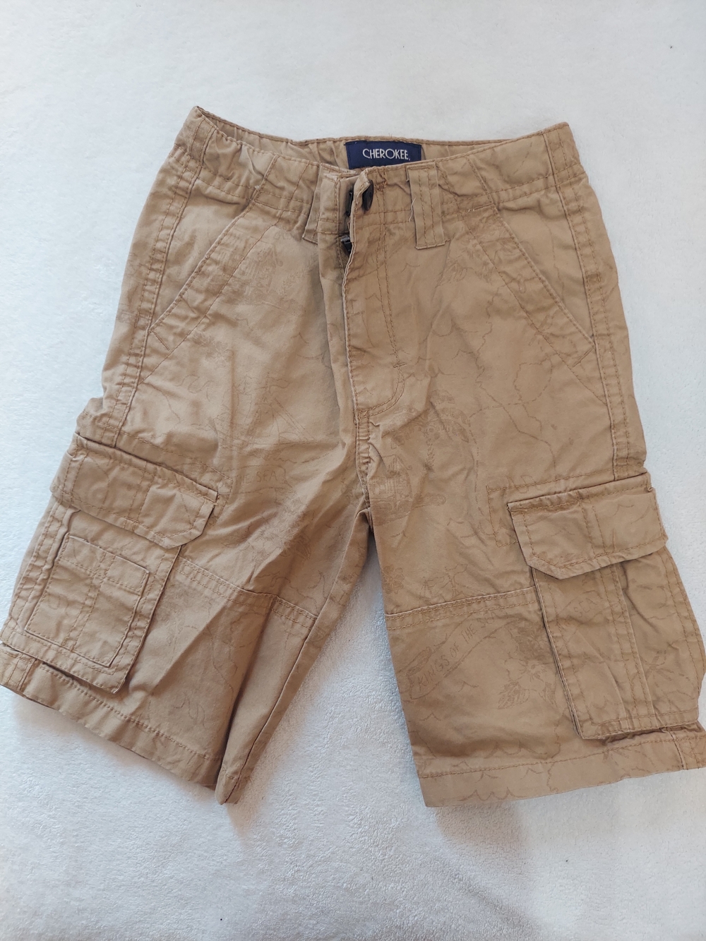 Cherokee Khaki Cargo Shorts for Men